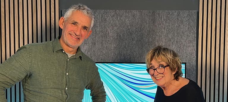 Tim Spector and Jenni Murray